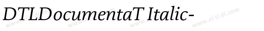 DTLDocumentaT Italic字体转换